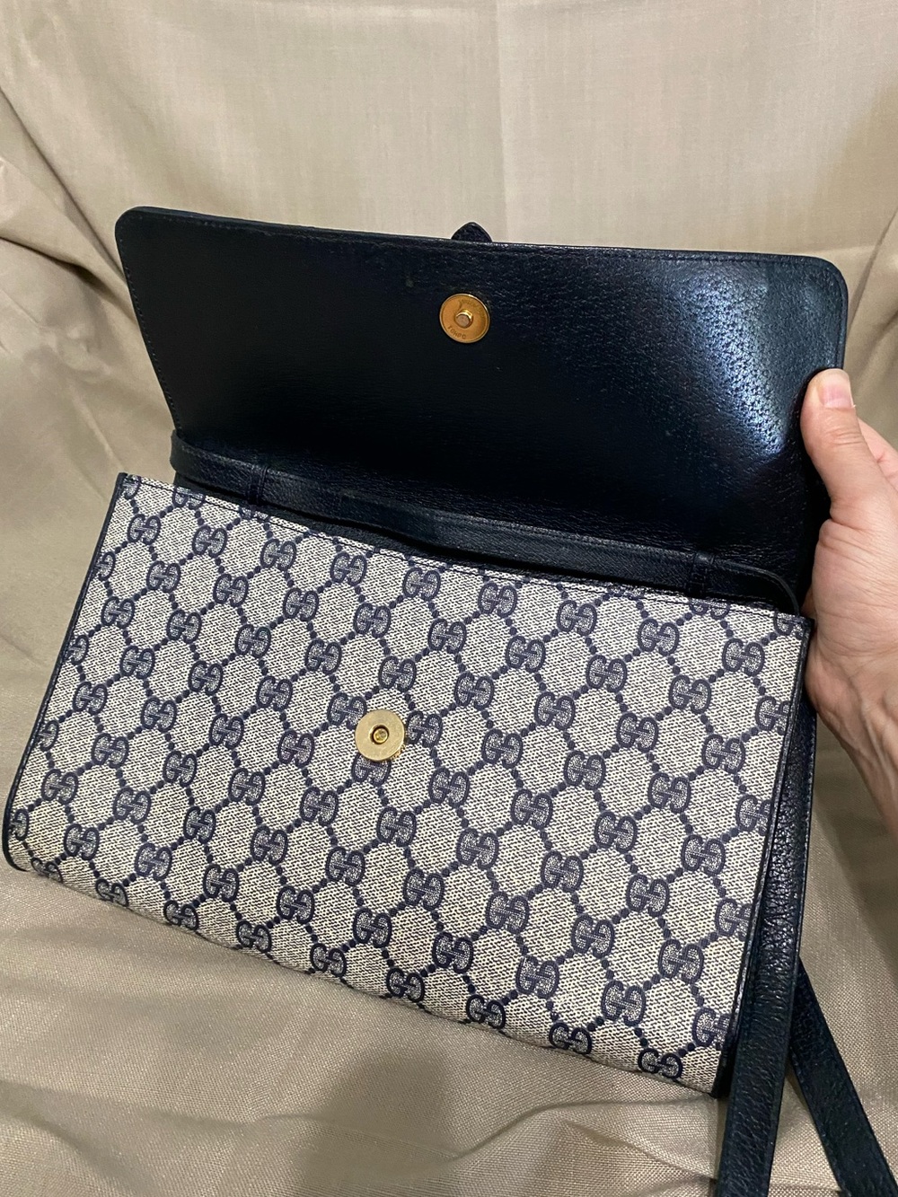 Gucci Crossbody/Shoulder Bag GG Vintage Clutch Envelope Monogram - Picture 8 of 16